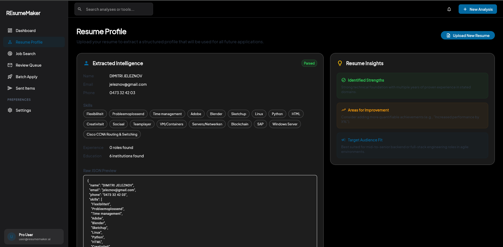 Resume Maker preview 2